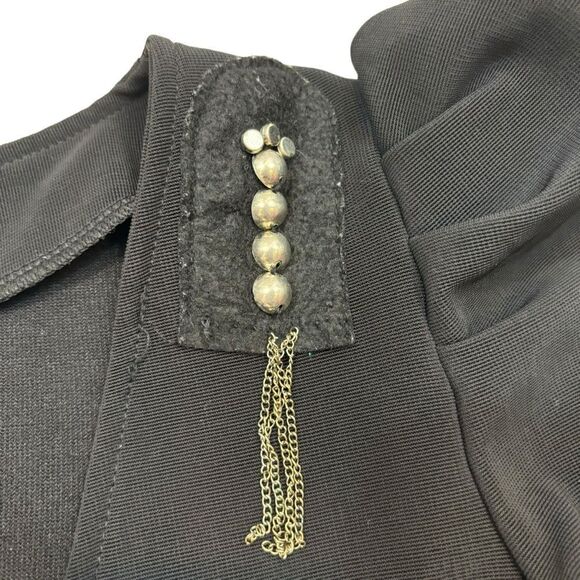 Ladies Vintage Bolero Style Puffed Shoulder Open Front Jacket Size Medium - Picture 2 of 11